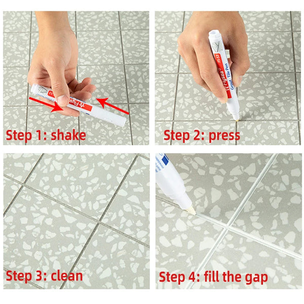 TileFix Waterproof Grout Pen
