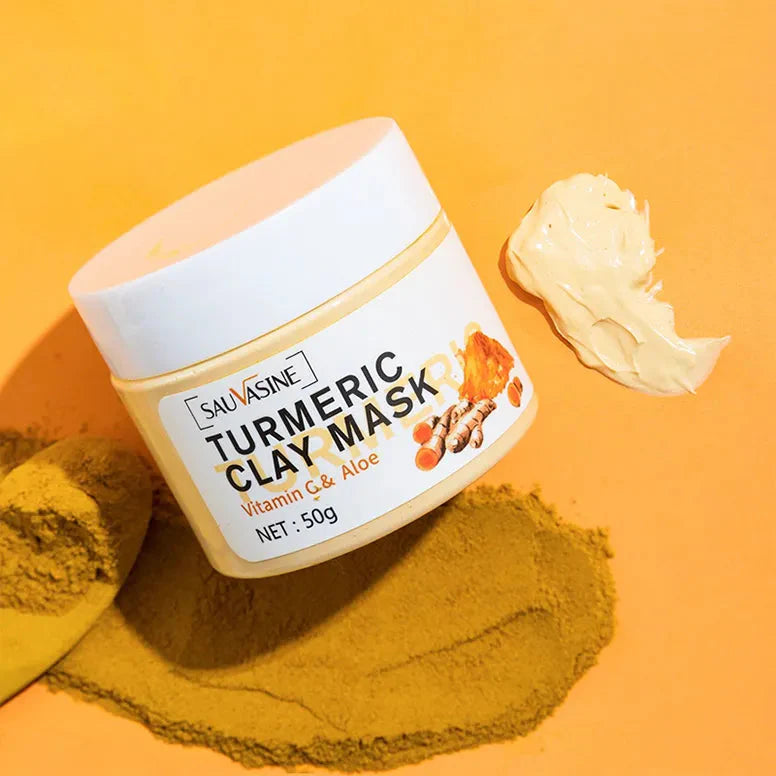 Mascarilla facial de cúrcuma y vitamina C