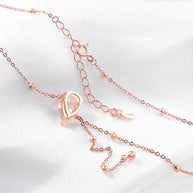 Elegante collar de moissanita