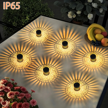 Solar Mandala Garden Wall Light