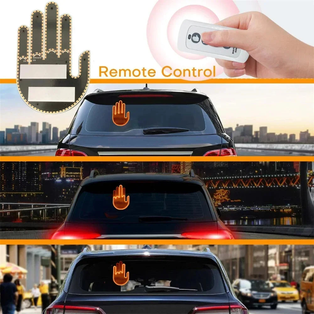 Road Rage Gesture Car Light