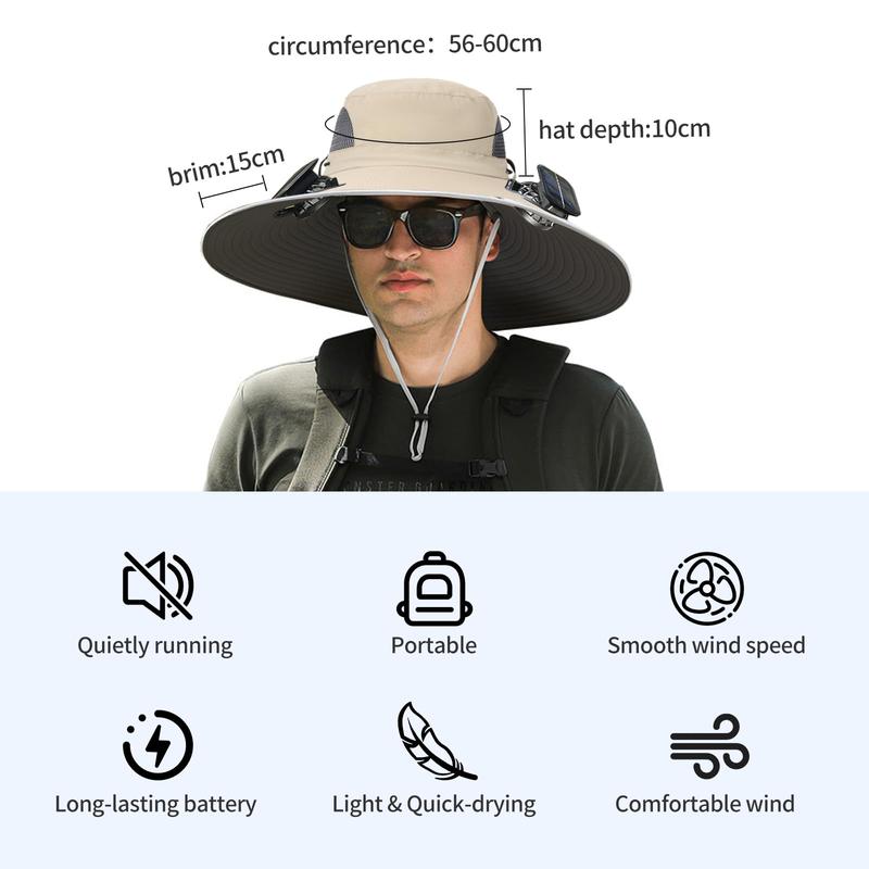 Gorra con Ventilador Solar