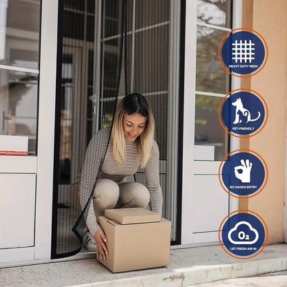 EasyFit Magnetic Mosquito Door Screen
