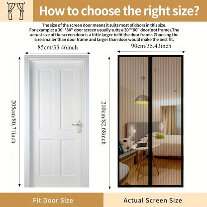 EasyFit Magnetic Mosquito Door Screen