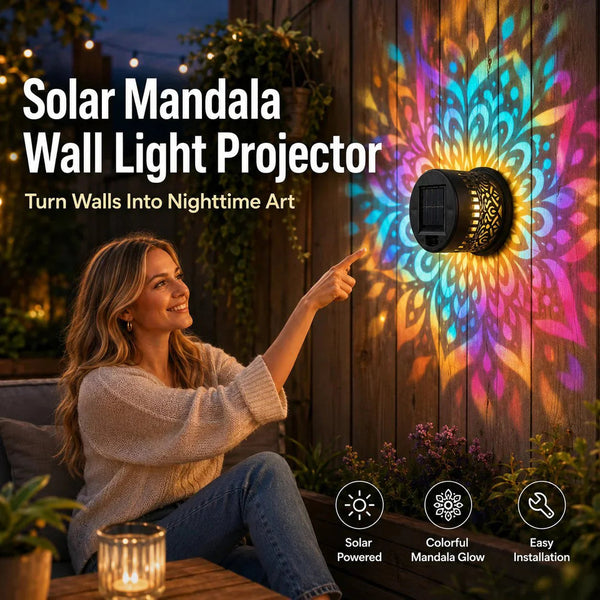 Luz Nocturna Solar Mandala