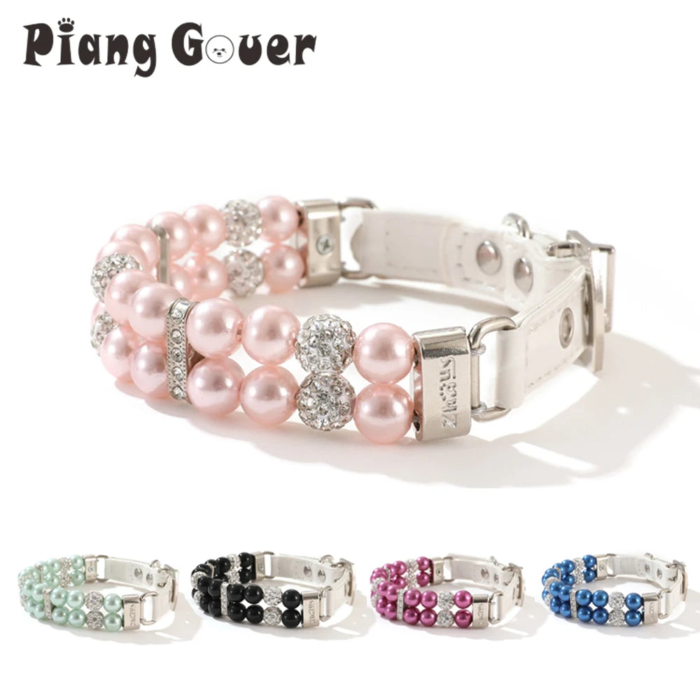 Chic Pearl Collar for Pets