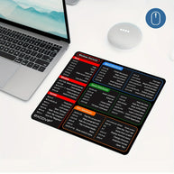 Alfombrilla de ratón con atajos de teclado para Windows y Word