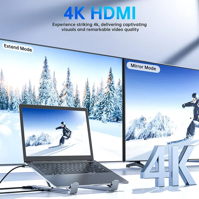 LiftDock™ 8-in-1 USB-C Stand Hub