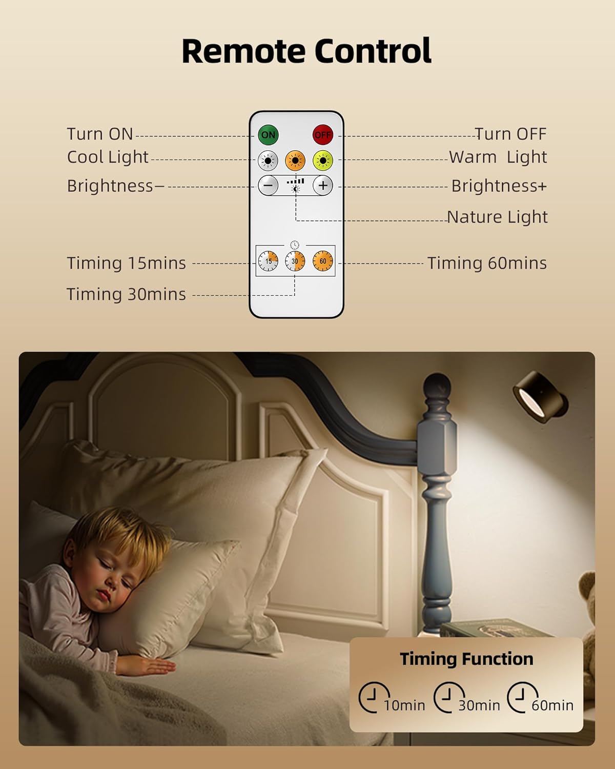 Lámpara de Pared Recargable Magnética
