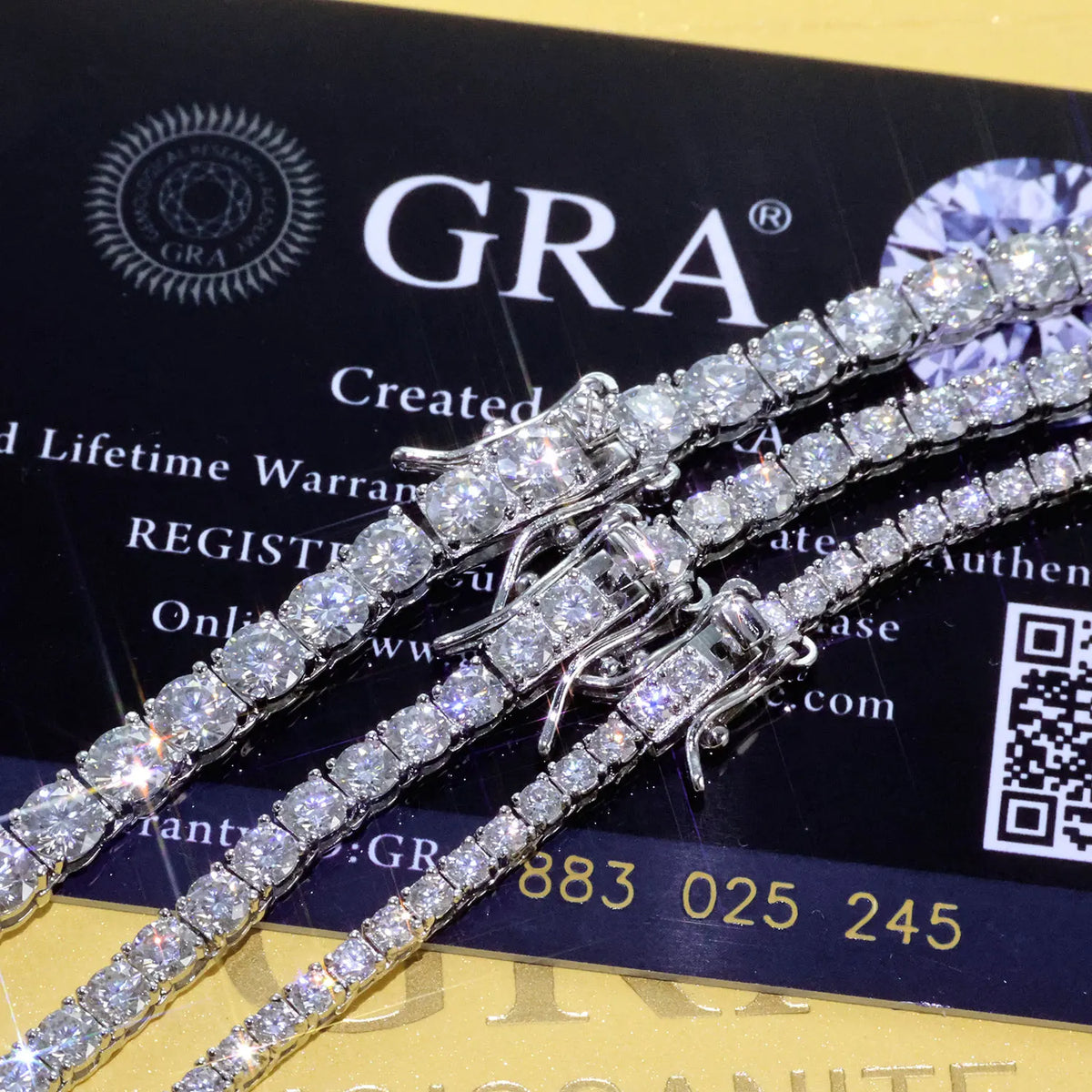 Cadena Glam con Moissanita Brillante