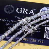 Cadena Glam con Moissanita Brillante