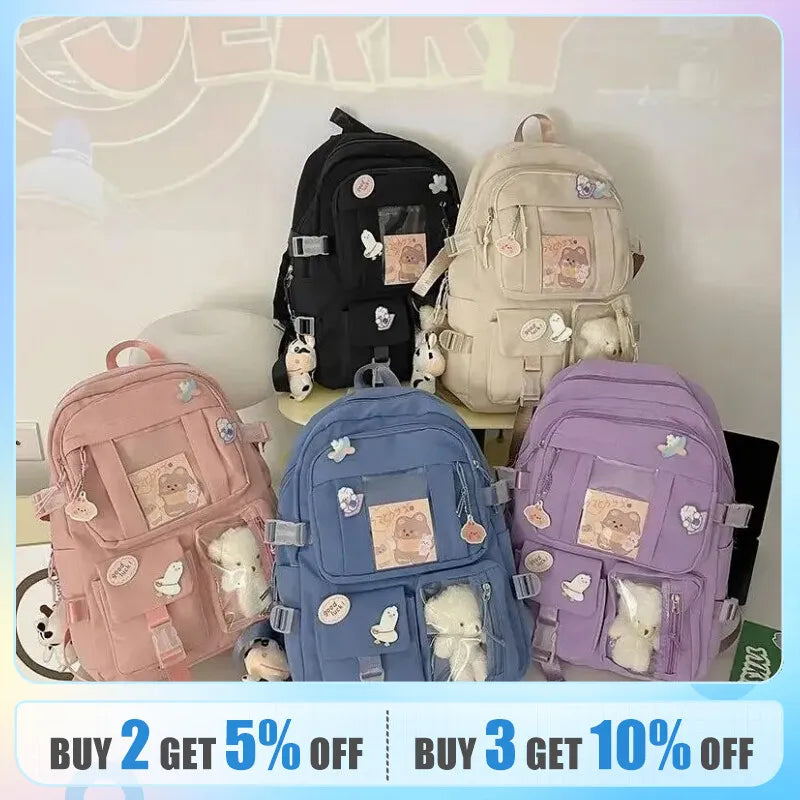 Chic Colorful School Backpack