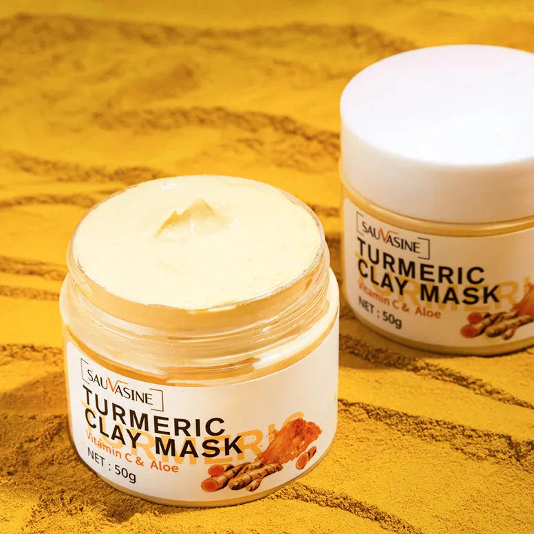 Mascarilla facial de cúrcuma y vitamina C