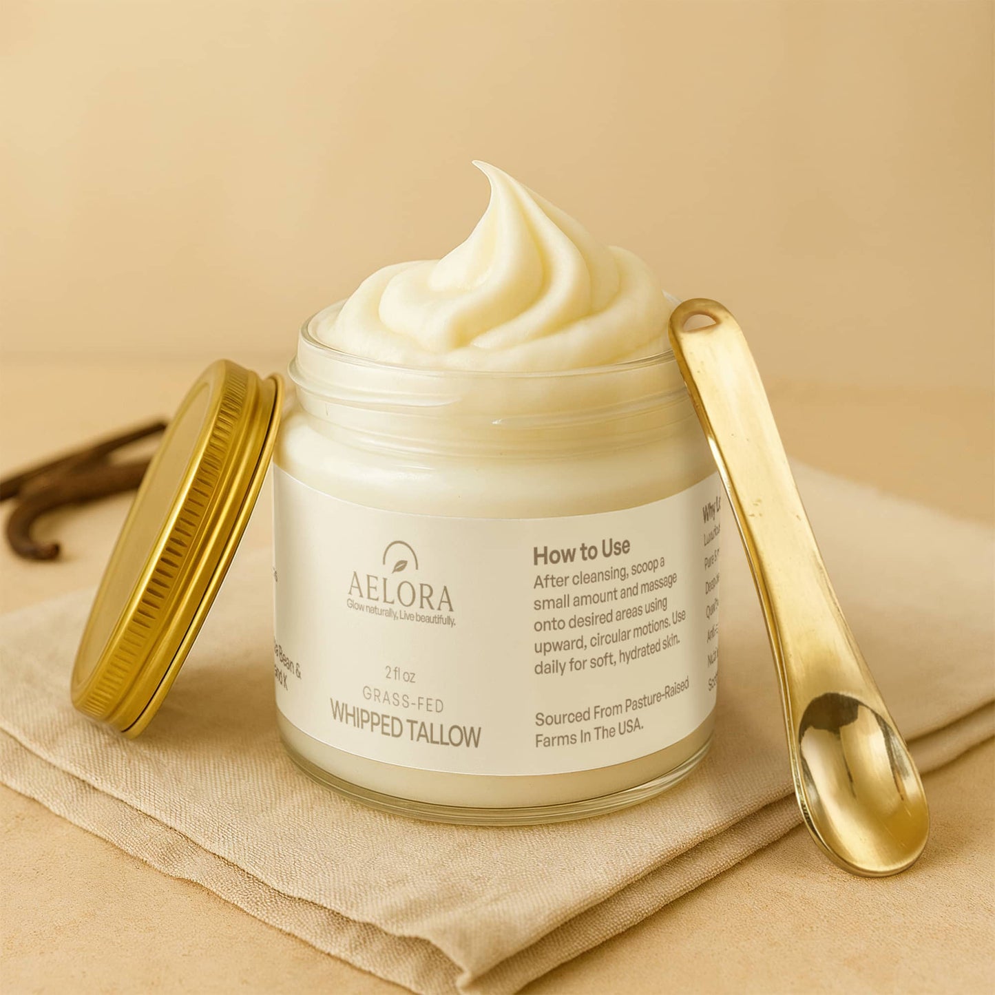 AELORA Grass-Fed Whipped Tallow Balm