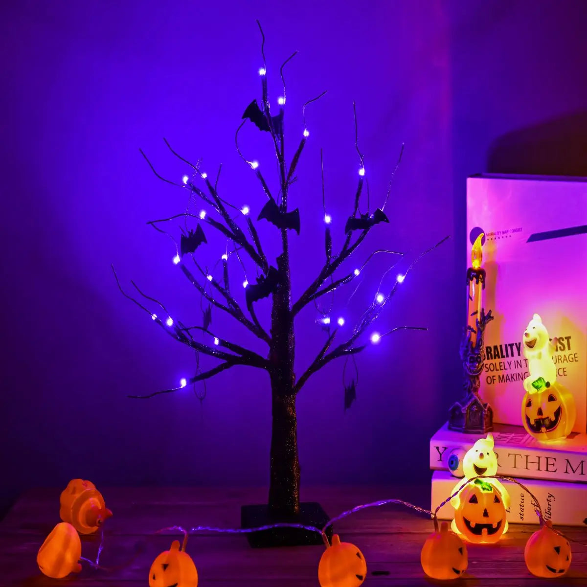 Árbol LED Espeluznante de Halloween