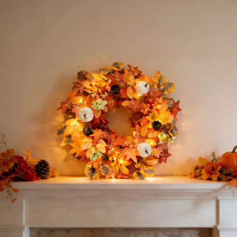 Autumn Harvest Front Door Wreath