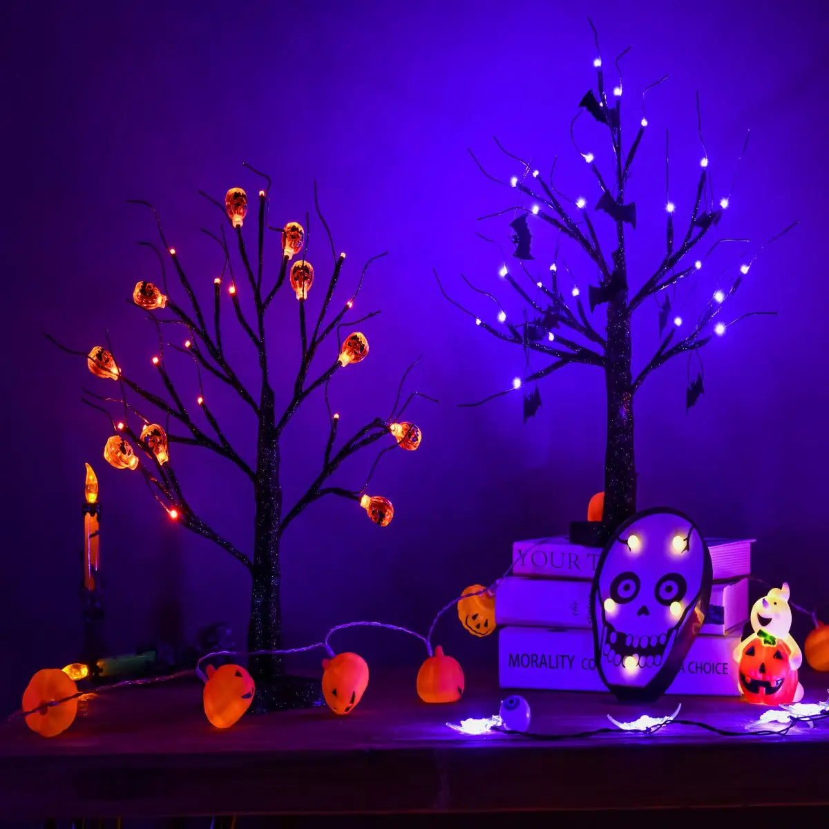 Árbol LED Espeluznante de Halloween
