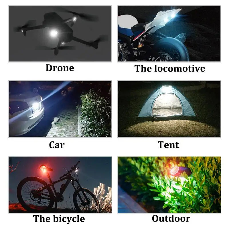 Mini Magnetic LED Strobe Light USB