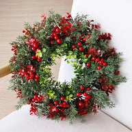 Festive Red Berry Door Wreath