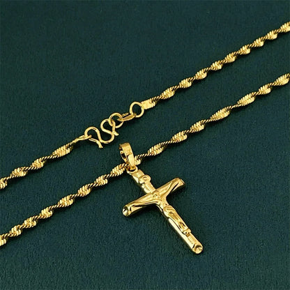Elegant Gold Cross Necklace