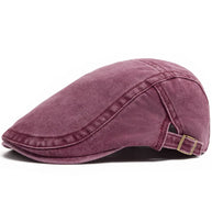 Gorra plana de mezclilla lavada vintage para hombre — Gorra de caballero ajustable