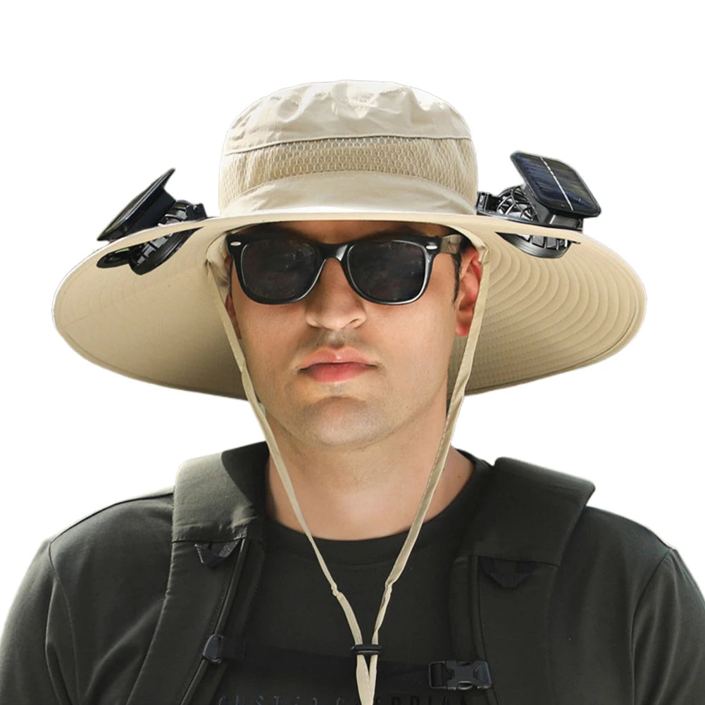 Gorra con Ventilador Solar