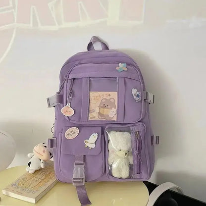 Chic Colorful School Backpack