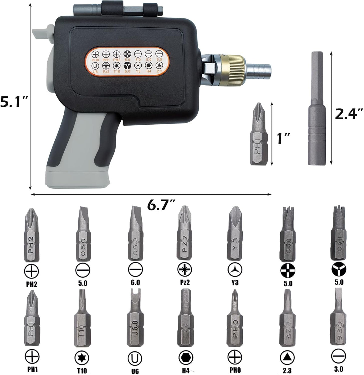 Kit de destornilladores inteligentes para reparaciones sencillas