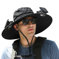 Gorra con Ventilador Solar