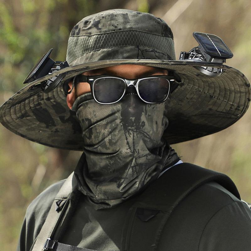 Gorra con Ventilador Solar