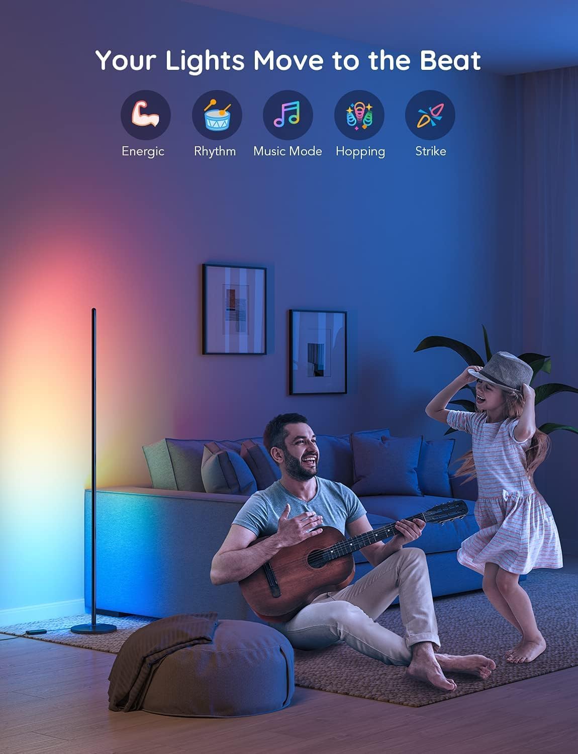 Party-Perfect LED Corner Lamp