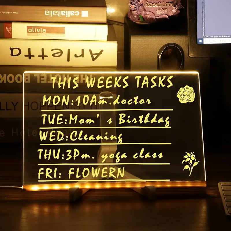 GlowWrite Acrylic LED Message Board