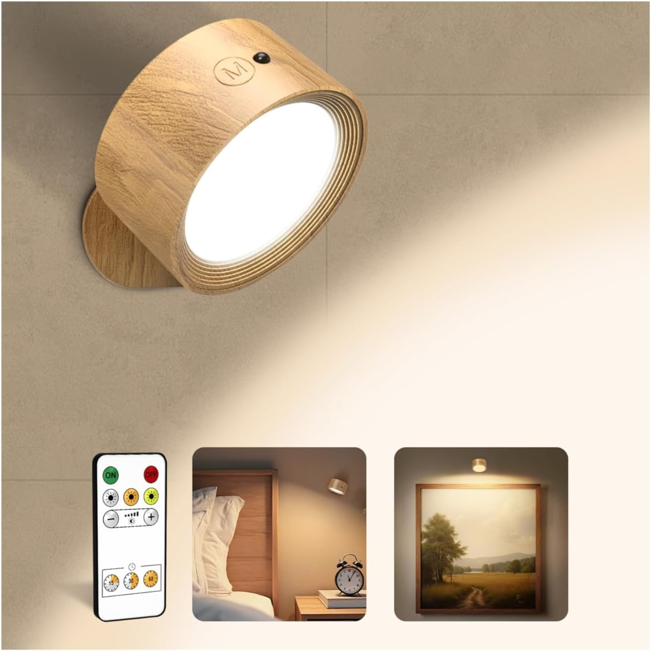 Lámpara de Pared Recargable Magnética