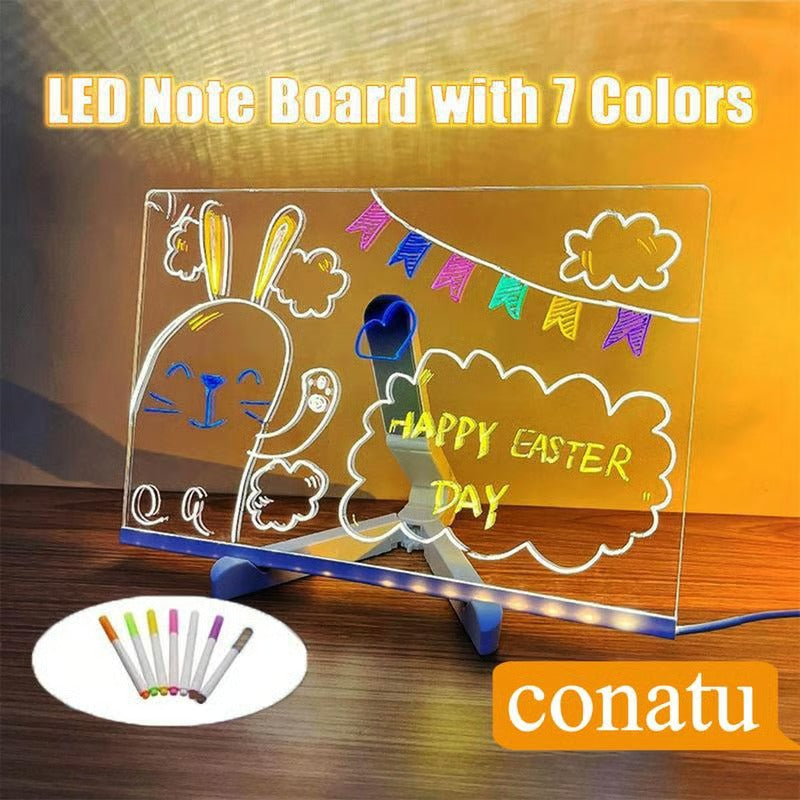 GlowWrite Acrylic LED Message Board