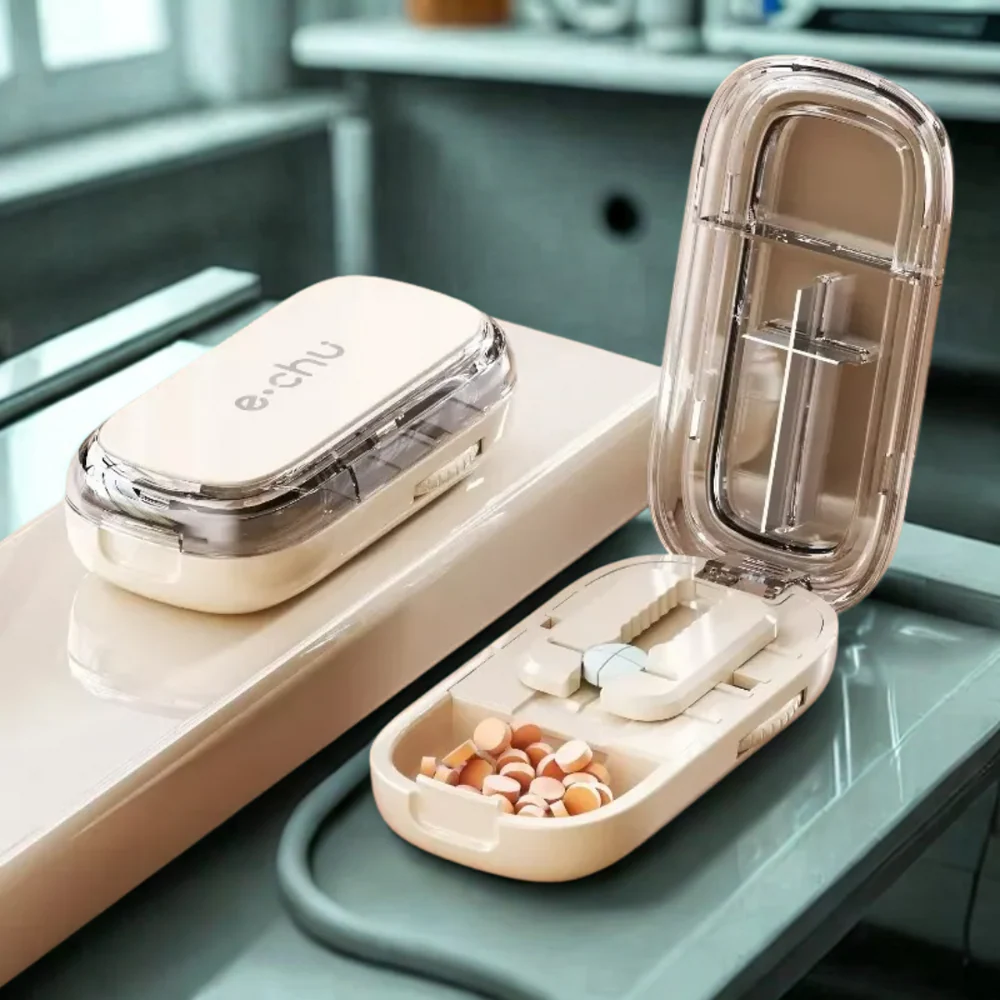 Portable Pill Cutter Box